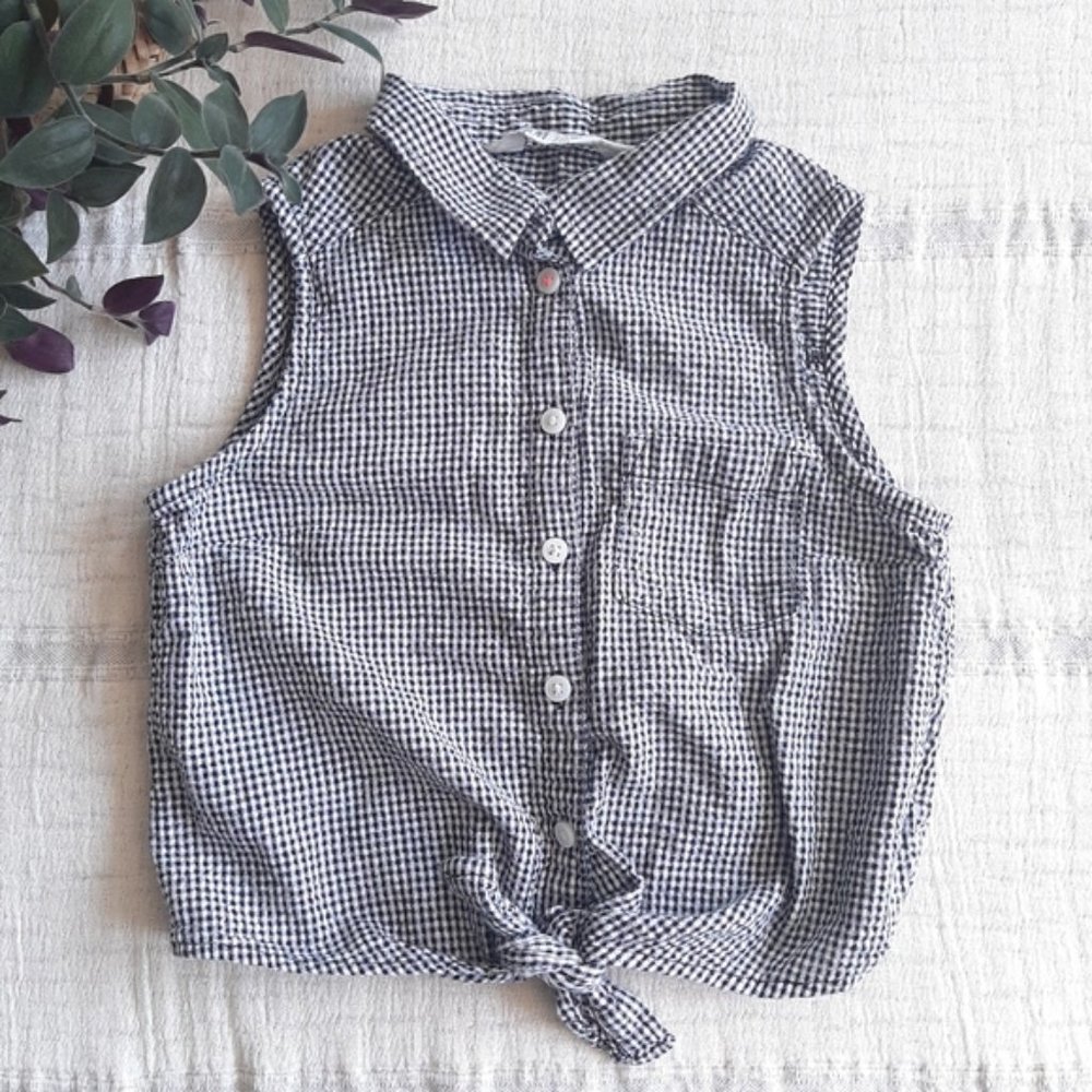 H&M sleeveless collared blouse size 8-9 years
